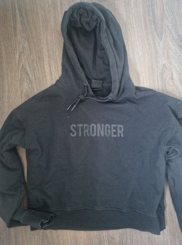 Stronger svart hoodie