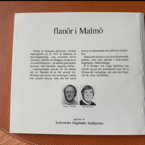 Flanör i Malmö av Bengt E Richter / Vagn Jakobsen