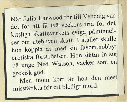 EN BILDSKÖN DÖD - Sarah Caudwell ( INBUNDEN )