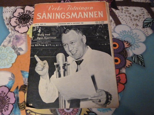 VECKO TIDNINGEN SÅNINGSMANNEN, ÅRG. 56, NR 43, SJUNG MED EGON KJERRMAN