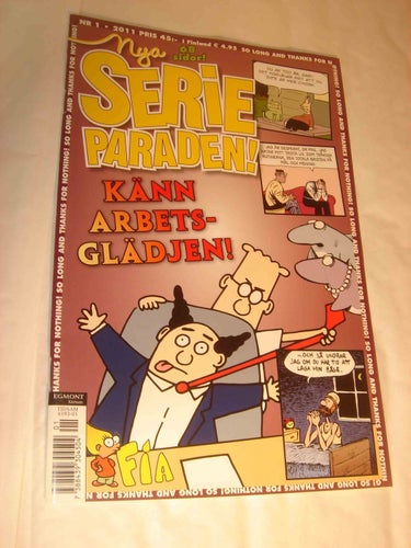 NYA SERIEPARADEN (svensk) NY OLÄST Nr 1 2011