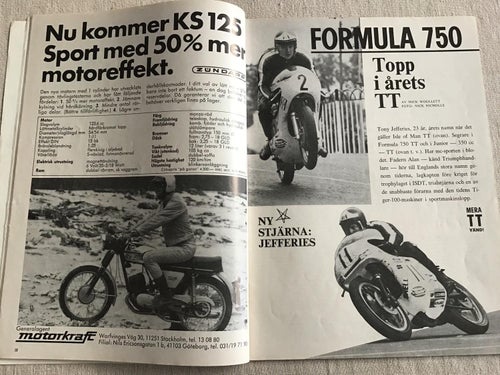 MC NYTT NR 8 1971 SUZUKI STORY,NORTON,MOTOCROSS,SEELEY CONDOR,