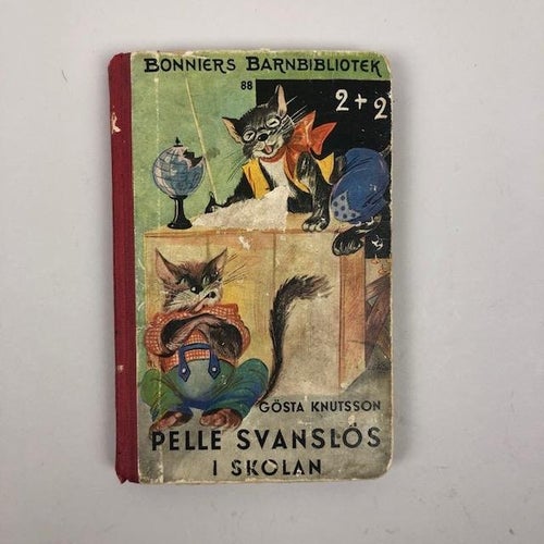 Bok, Pelle Svanslös i Skolan, Bonniersförlag 1945, Gösta Knutsson