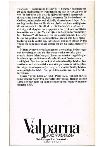 Nobelpris 2010: Mario Vargas Llosa - VALPARNA (1978)
