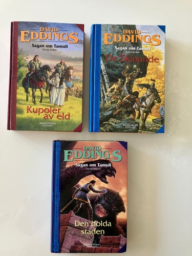 David Eddings: Sagan om Tamuli - alla 3 volymer i serien, inbundna