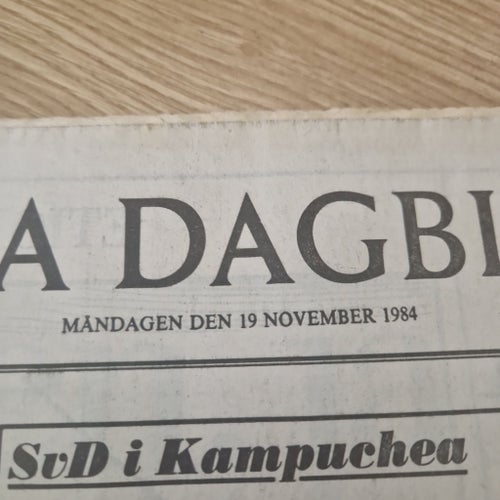 Svenska dagbladet 19 november 1984