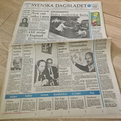 Svenska dagbladet 19 november 1984