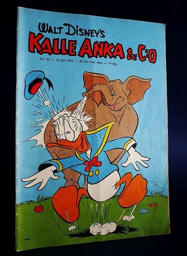 Kalle Anka & co nr 30 , 1961 . matt omslag