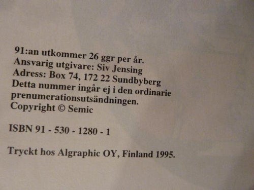 91:AN, KARLSSON, 1995, TIDNING