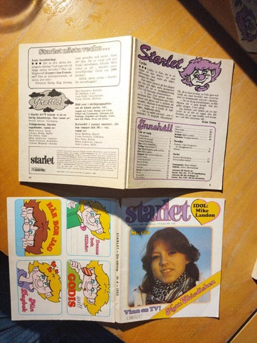 Starlet 1980 nr 4 Omslagsbild Maria, idol Mike Landon. Very Good
