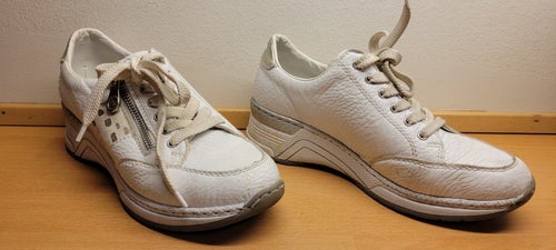 Rieker Sneakers i Läder med Dragkedja – Storlek 36
