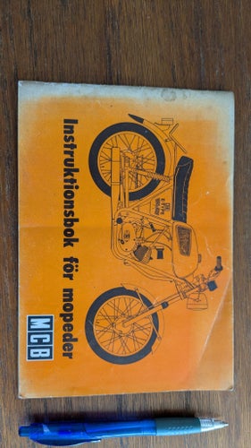 Instruktionsbok för mopeder MGB