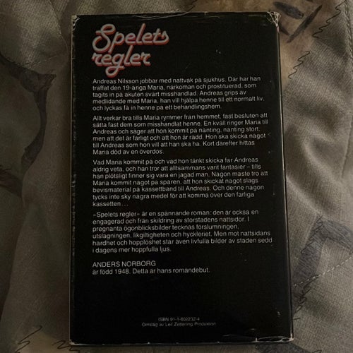 Spelets regler av Anders Norborg, 1988