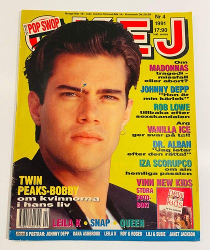 Tidningen OKEJ ! Nr  4 - 1991 . Med posters !