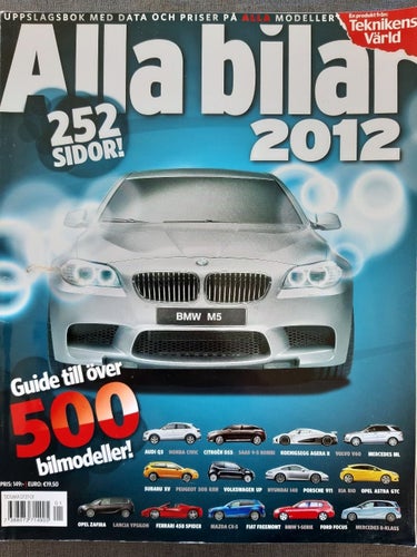 Alla bilar 2012 - bilkatalogen med årets alla bilar, från Teknikens Värld