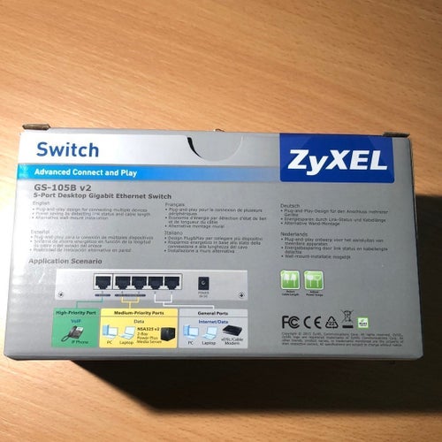 Zyxel GS-105B v2 5-Port Gigabit Ethernet Switch