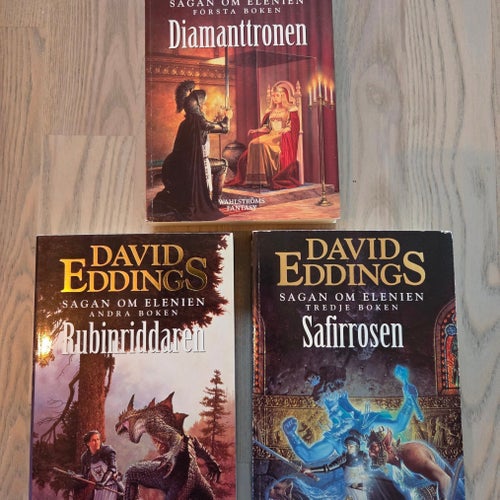 Sagan om Elenien: Diamanttronen, Rubinriddaren, Safirrosen av David Eddings,