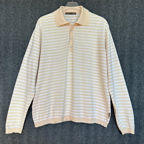 Vintage Ungaro Knitwear långärmad pikétröja (80-tal /90-tal), strl. L