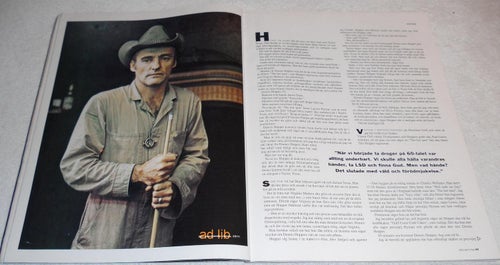 DENNIS HOPPER, TIDNINGSARTIKEL 1990
