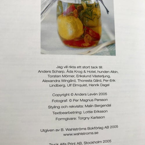 VILDSVINSKOKBOK Anders Levén 2005