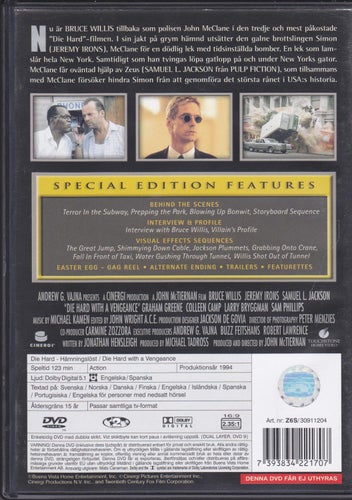 DVD / Die Hard Hämningslöst / 2-disc / Special Edition / Nära nyskick