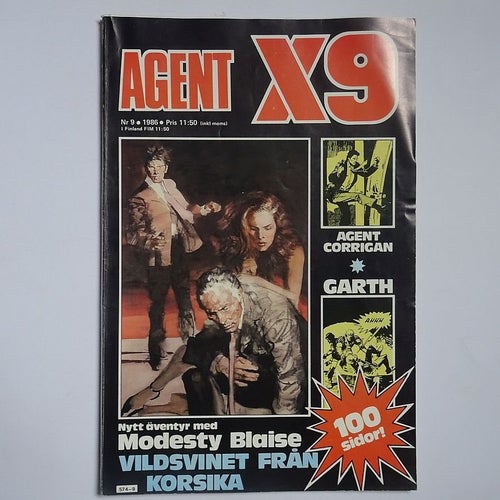 Agent X9 Nr 9, 1986 . Modesty Blaise - Vildsvinet från Korsika