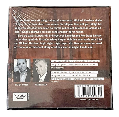LJUDBOK - Levande begravd av Peter James, Inplastad (12-disc) CD Ny