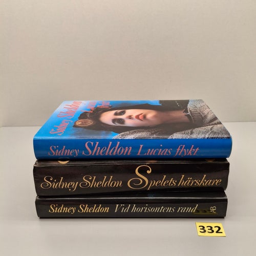 Sidney Sheldon x3 Bokpaket med hårdpärm - Se bilder för titlar