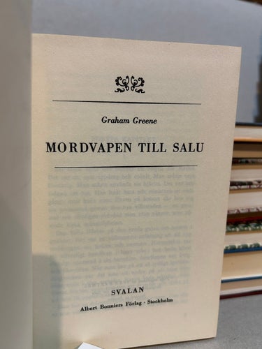 Mordvapen till salu av Graham Greene, bok, Very good plus