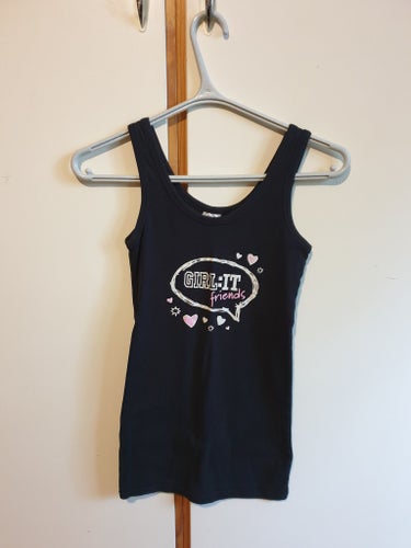 GIRL-IT svart linne, storlek ONE SIZE