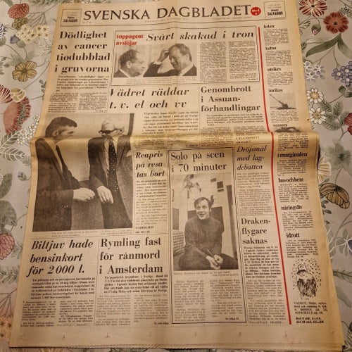 Svenska Dagbladet från 1974