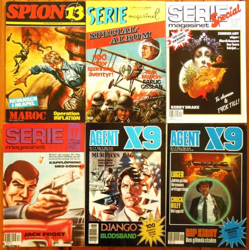 SPION 13 # 7 / 71 +Serie magasinet # 2 / 76 , 14 , 17 / 90+ Agent X9 # 8, 11 /90