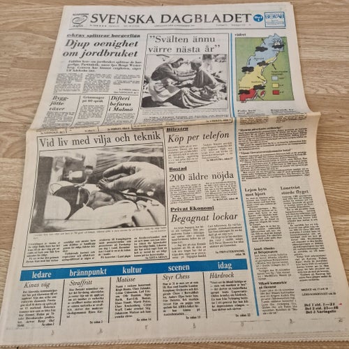 Svenska Dagbladet 10 November 1984
