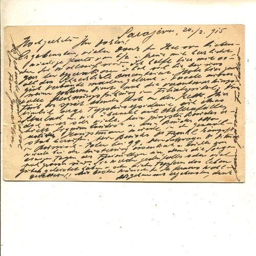 Bosnia-Herzegovina Field post post card 1915