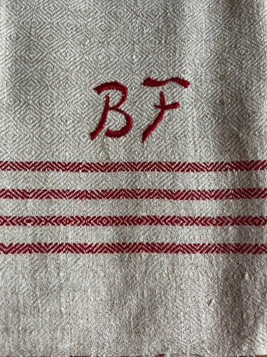 Linne handdukar hemvävda linnehanddukar hantverk vävda monogram