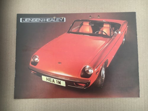 Försäljningsbroschyr JENSEN - HEALEY