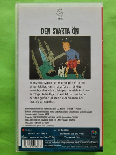 Tintin - Den svarta ön - VHS