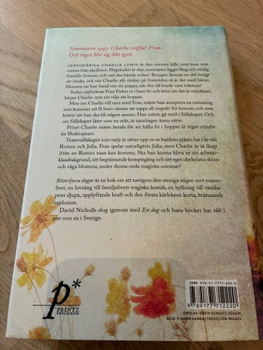 Bitterljuva dagar av David Nicholls, 2009