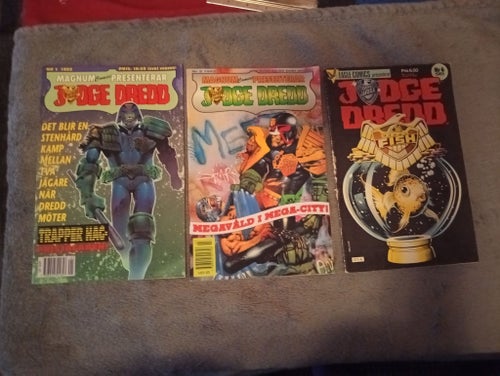 Parti av serietidningar: Judge Dredd