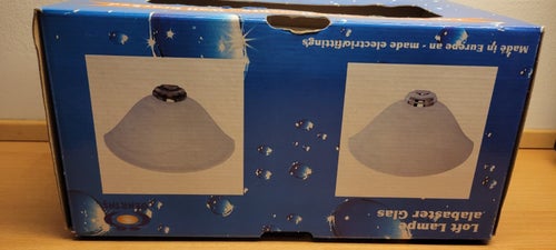 Özartaş Vägglampa Loft Lampe E27 Max 60W Frostad Glasskärm – Helt Ny i Kartong