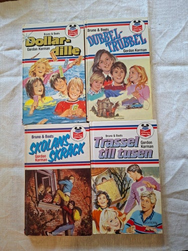 Bokpaket 4st Bruno & Boots - Gordon Korman (Disneys Bokklubb / Richter)