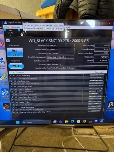 SANDISK WD Black SN7100 SSD - 2TB - PCIe 4.0 - M.2 2280