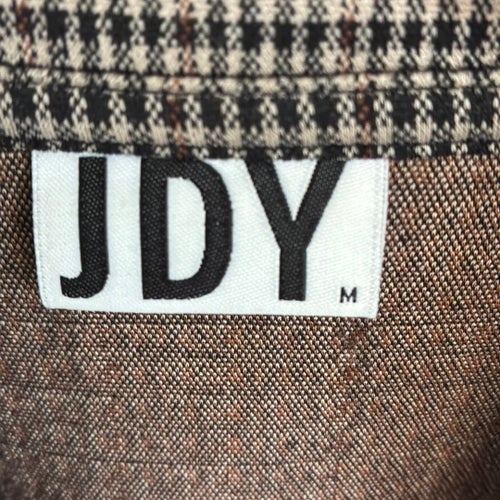 JDY rutig brun kavaj M/L