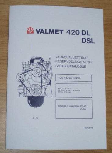 Valmet 420 DL & 420 DSL Dieselmotorer - Reservdelskatalog