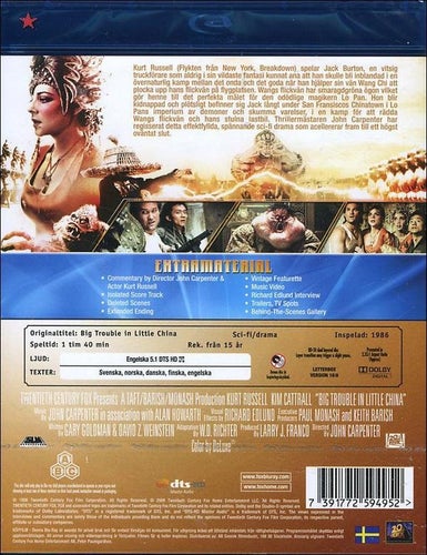 Big Trouble in Little China (1986) John Carpenter med Kurt Russell, Kim Cattrall