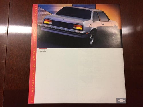 Försäljningsbroschyr Chevrolet Cavalier 1987