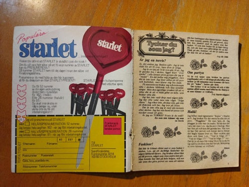 Starlet 1977 nr 25 Landslaget. Lässkick