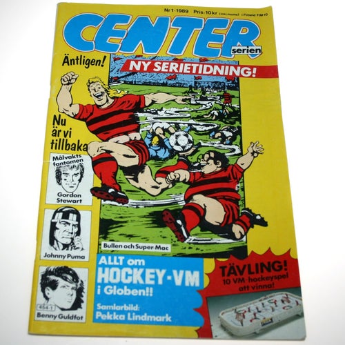 Centerserien - 1989 - NR 1 - Poster, Pekka Lindmark. Stjärna Wayne Gretzky.