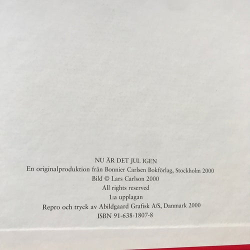 NU ÄR DET JUL IGEN Med bilder av Lars Carlson 2000