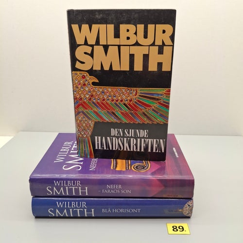 Wilbur Smith x3 Bokpaket med hårdpärm - Se bilder för titlar
